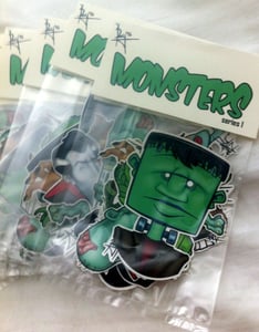 Image of "classic monster" sticker pack