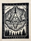 Bill Cipher Block Print