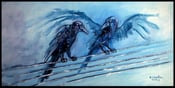Image of Two Crows on a Wire