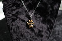Image 8 of dead good tea stained bone pendant 