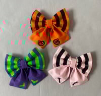 Image 1 of Halloween Stripes Sailor Bows / Bow Ties