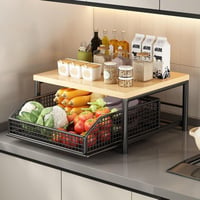 Image 10 of Kitchen Countertop Organiser Multi-Use Shelf for Microwave Spices Coffee Machine & Printer 