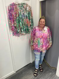 Image 1 of Burst Of Colour Lace Top