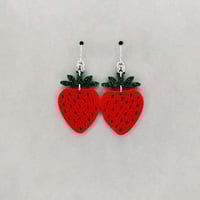 Image 2 of Sweet Strawberry Earrings