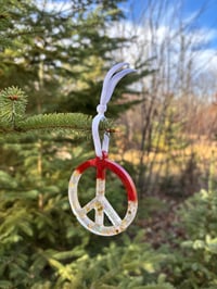 Image 2 of Peace Ornaments Set of 4