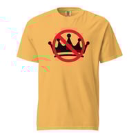 No Kings! Mustard Colored Unisex garment-dyed heavyweight t-shirt