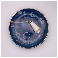 Image 2 of Midnight Moth Ceramic Trinket Tray