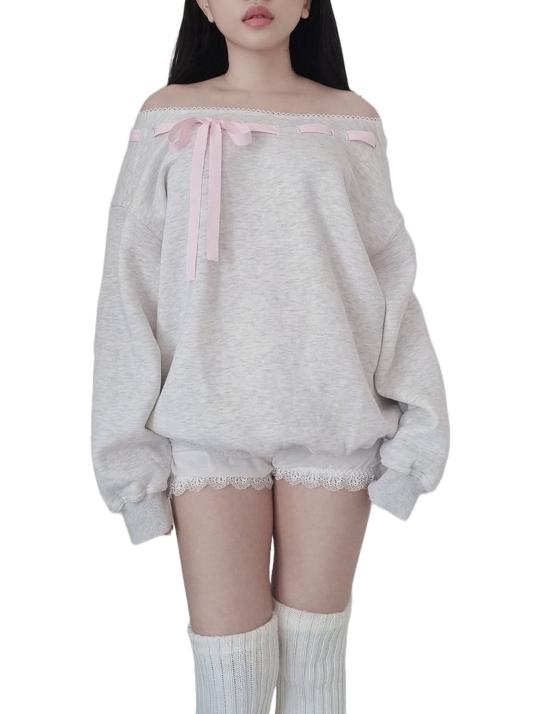 Julia Off Shoulder Sweatshirt Image 5