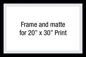 Image of Frame and matte for 20" x 30" Print