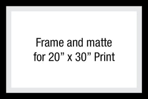 Image of Frame and matte for 20" x 30" Print