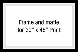 Image of Frame and matte for 30" x 45" Print