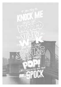 Image of "Mr. Spock" Beastie Boys Print