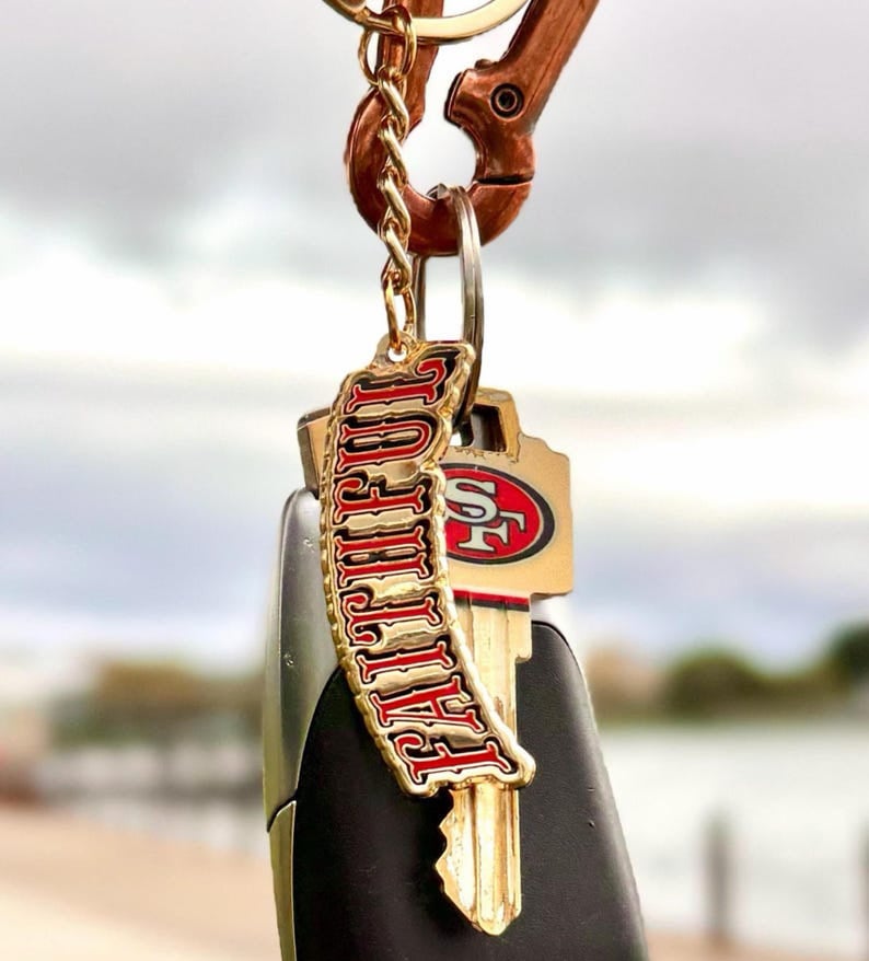 Image of Faithful 49ers Keychain