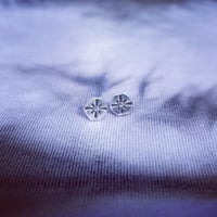 Image 1 of Handmade Sterling Silver North Star Stud Earrings 