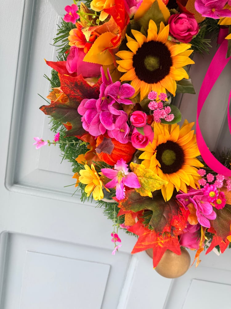 Image of 55cm Pink Autumn Sunflower 