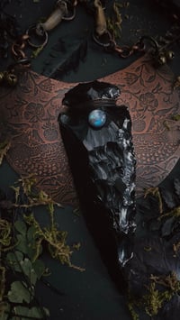 Image 5 of Empress Rising obsidian neck piece - PRE ORDER 