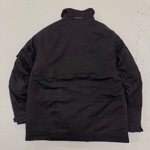 Image of AW 1999 Stone Island Raso Gommato Reversible Jacket, Size XL