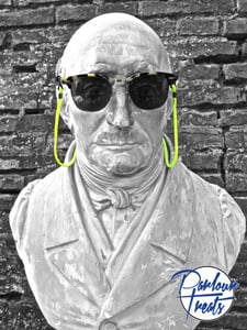 Image of YELLOW FLUO SUNGLASSES CORD
