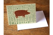 Image of Hedgehog greetings card