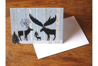 Image 1 of Strange deer greetings card