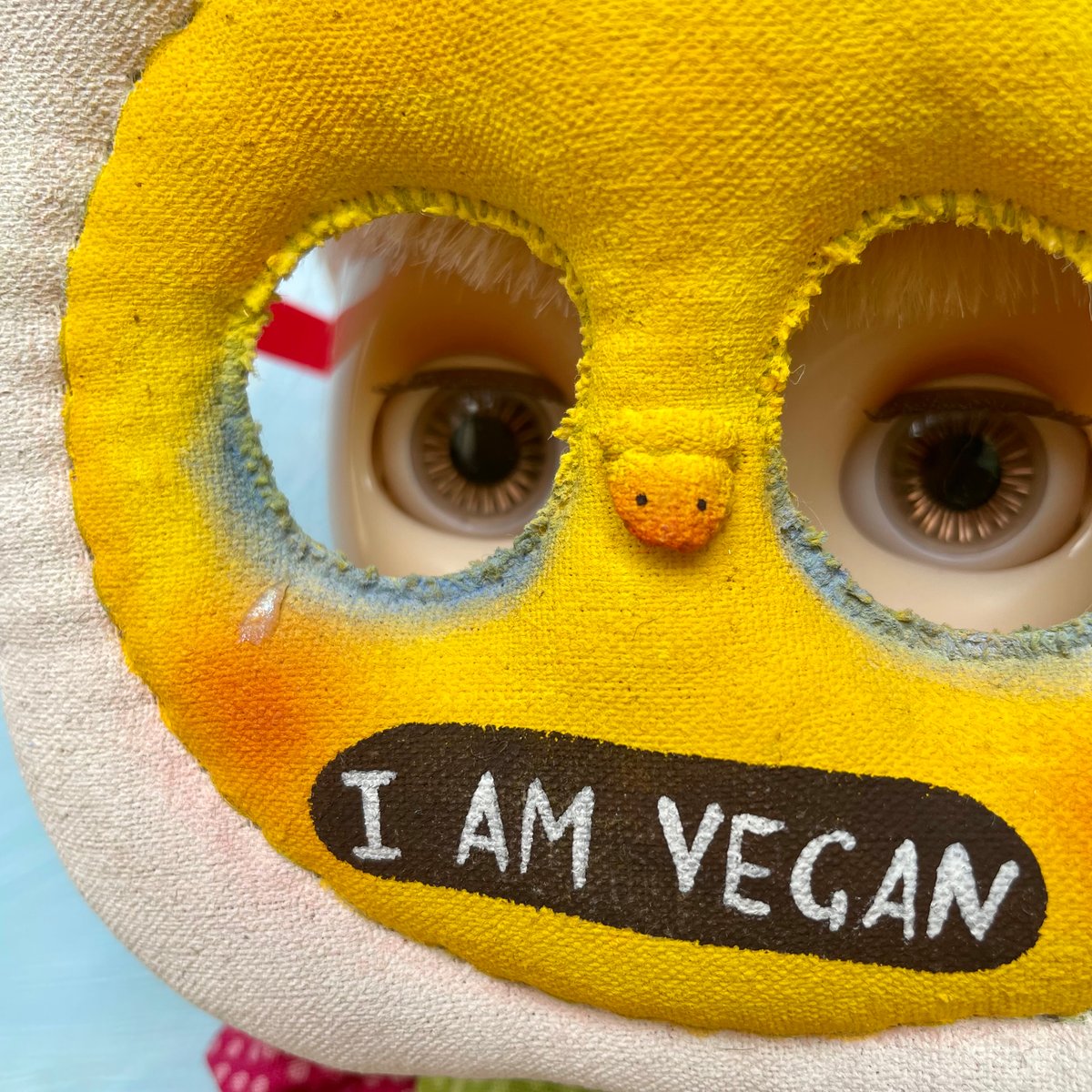 Image of Vegan Fried Egg Blythe Mask