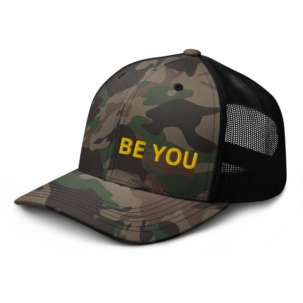 Image of Be You Camouflage Trucker Hat