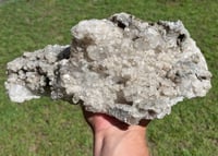Image 1 of Large Quartz & UV Clacite Cluster | China #2912