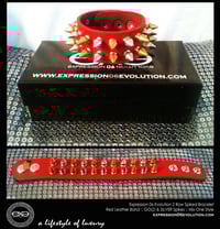EXPRESSION 06 EVOLUTION /  SPIKED BRACELET / 2 ROW SPIKES.