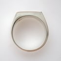 Mens Opal Ring in Silver