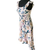 Image 3 of Light Pink Floral Smocked Midi Sun Dress Size L