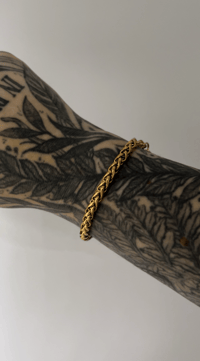 Image 1 of Gold Rope Chain Bracelet