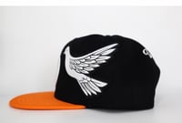 Image 3 of Double Dove orange brim SnapBack