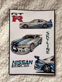 Image 2 of Nissan skyline gtr r34 🩵 ⋆⭒˚.