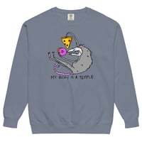 Image 3 of temple Unisex garment-dyed sweatshirt 