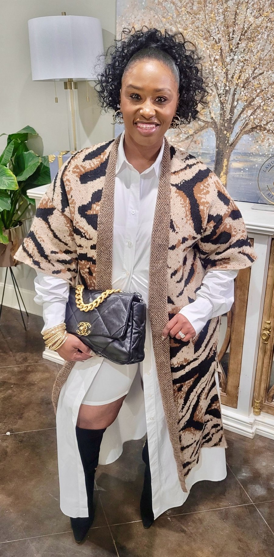 Image of Fierce Print Cardigan