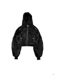 Image 1 of AW25 ‘Scherzo’ Black Leather Bomber Jacket 