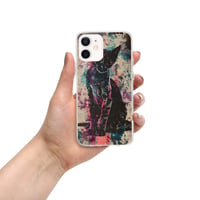 Image 16 of Colorful Watercolor Paint Splatters Black Cat Clear Case for iPhone®