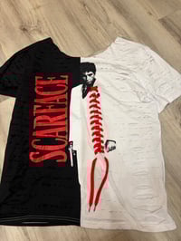 Large Scar off shoulder lace destroyed 