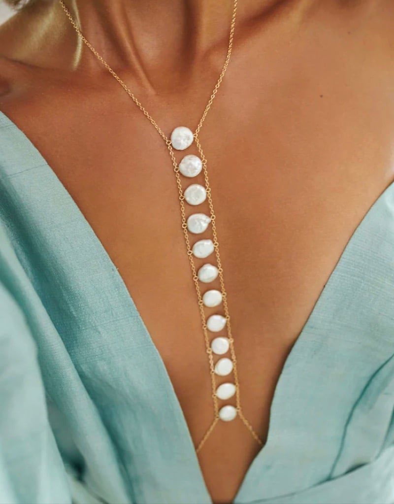 Image of Coin Pearl Body Chain 
