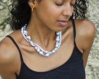 Image 2 of White rainbow opal necklace 