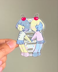 cherry favor transparent sticker 
