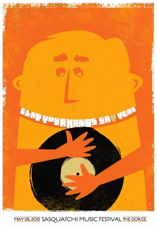 Image of Clap Your Hands Say Yeah Sasquatch! Festival poster