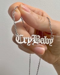 Image 1 of CRYBABY OLD ENGLISH NECKLACE 