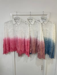 Image 2 of Vine Tye Dye With Crochet Detailed Top 