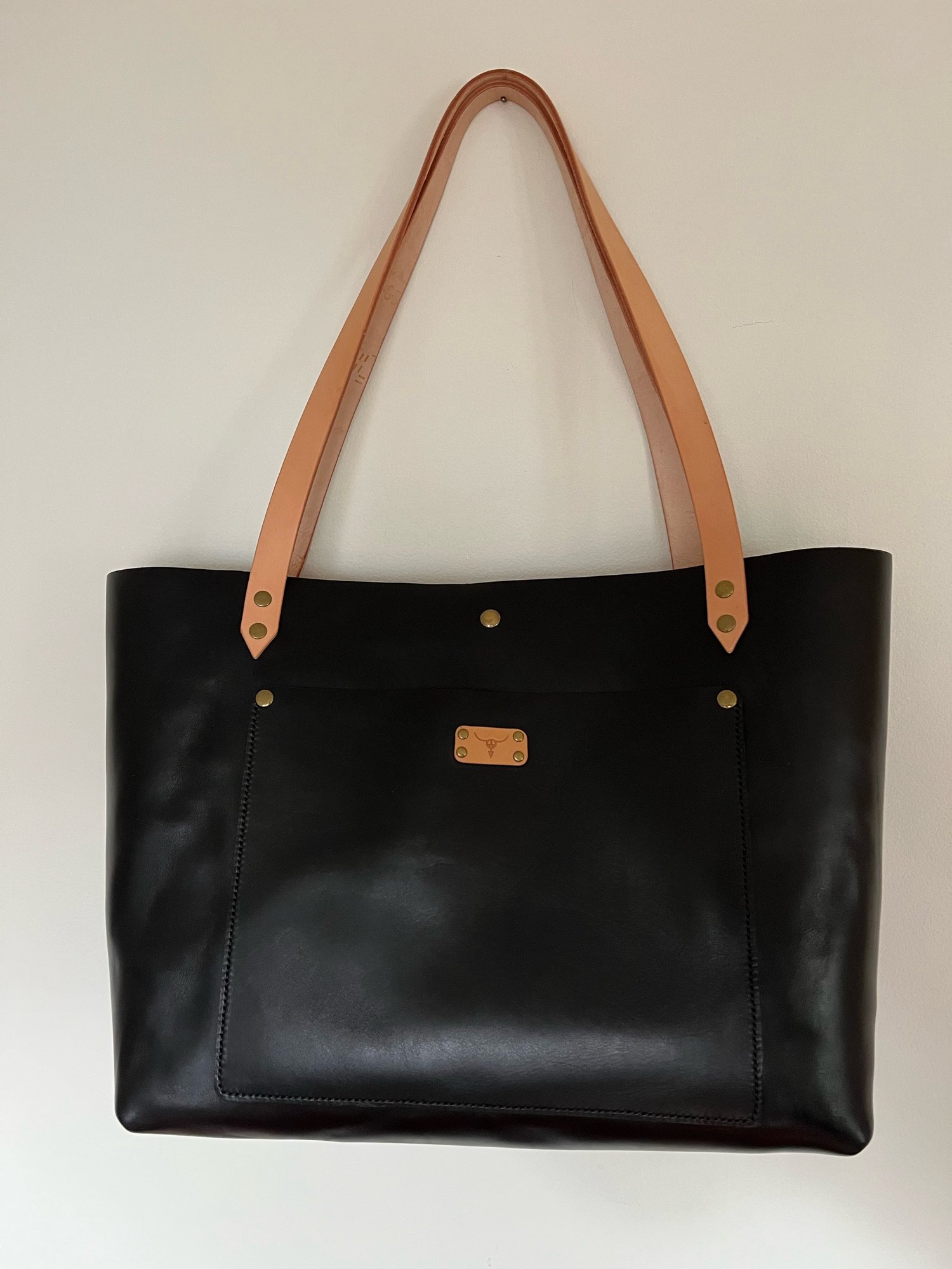 Image of Black Vachetta Carry-all Tote