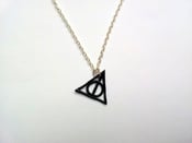 Image of Deathly Hallows symbol necklace