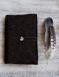 Image 1 of Harting Black Felt Book Cover - ‘Paisley’