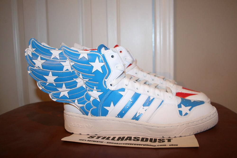 Dólar Hacer la cama transfusión Sneakers Over Everything — Adidas x Jeremy Scott Wings 2.0 "American Flag"