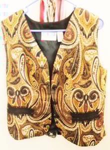 Image of Vintage gold sequin vest 