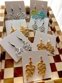 Image 3 of SNAKE DROP EARRINGS 